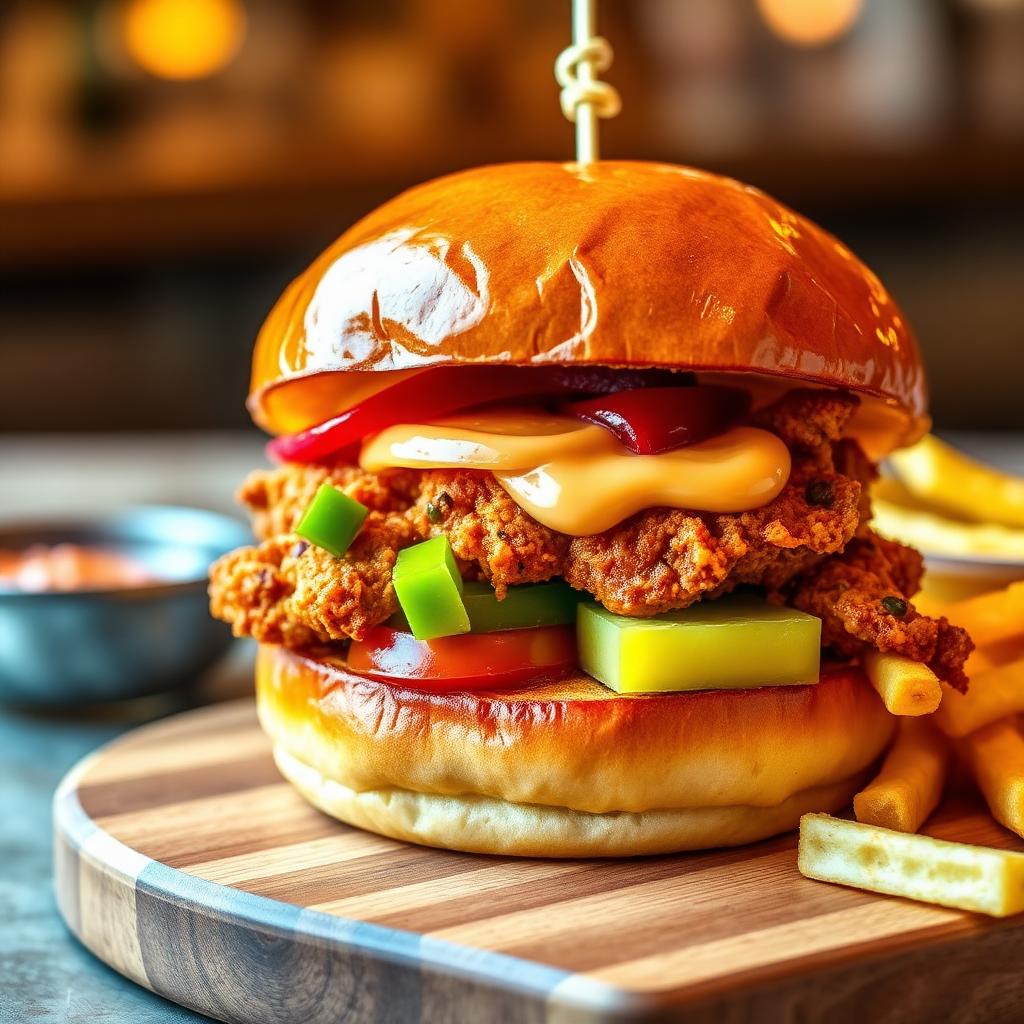 Korean Chicken Burger